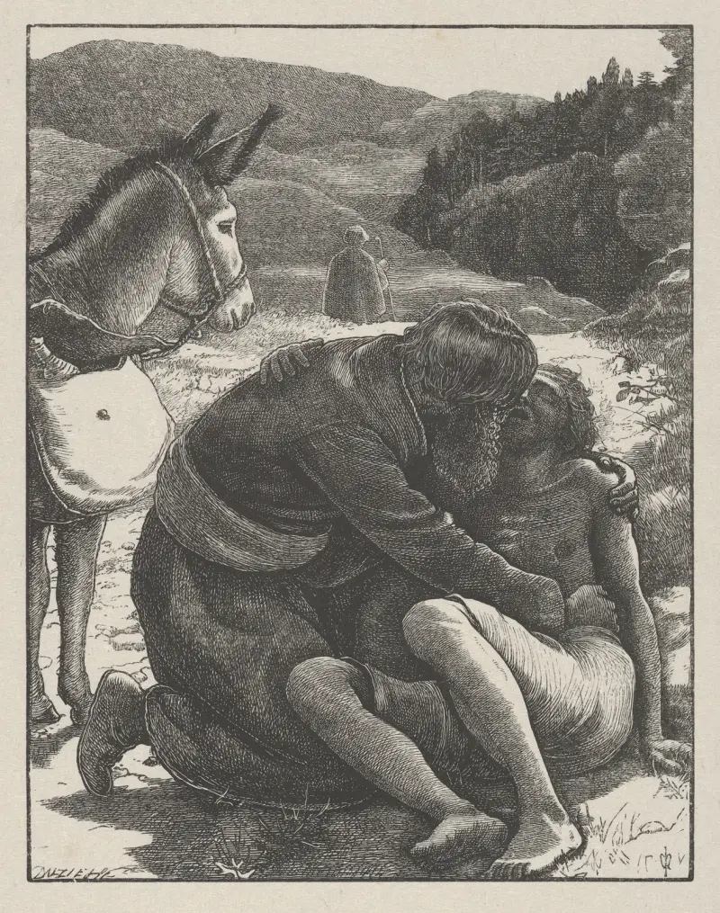 Der barmherzige Samariter von Sir John Everett Millais
