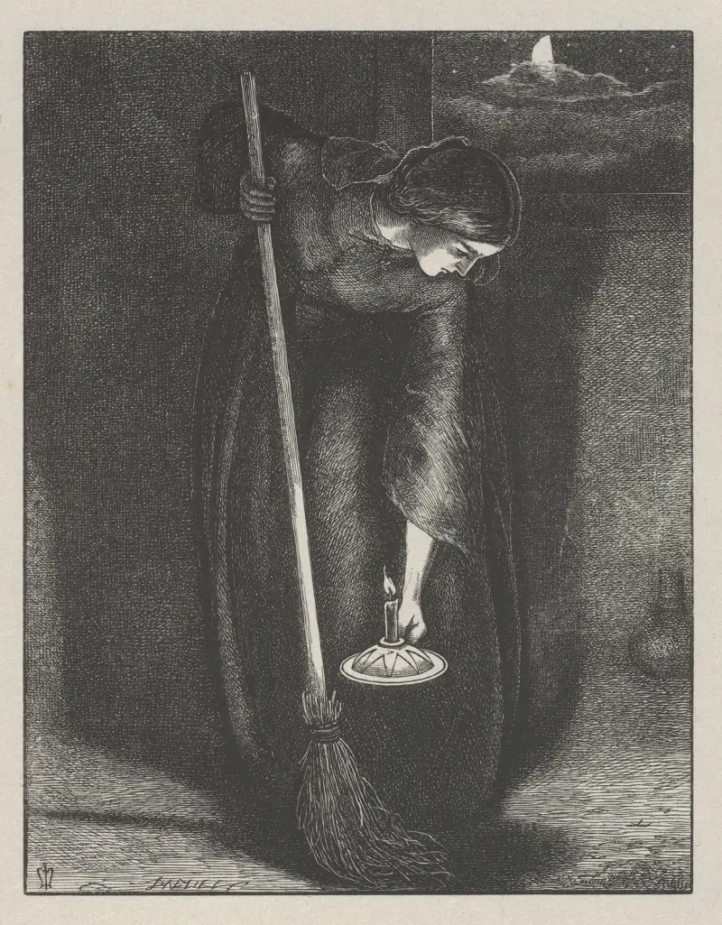 The Lost Piece of Silver av Sir John Everett Millais
