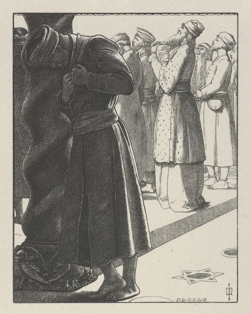 The Pharisee and the Publican av Sir John Everett Millais