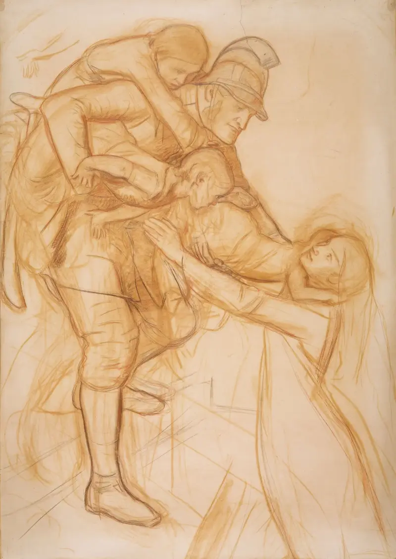 Die Rettung, 1855 von Sir John Everett Millais