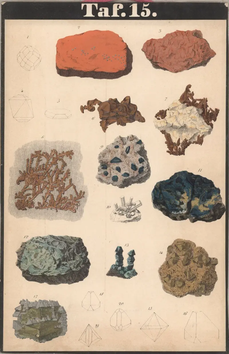 Schreiber’s Minerals Pl.15 av J.F. Schreiber
