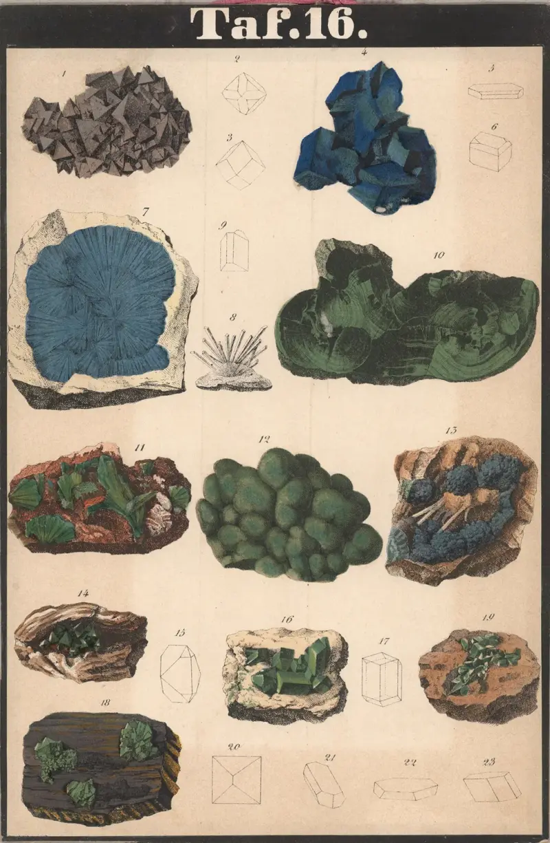 Schreiber’s Minerals Pl.16 av J.F. Schreiber