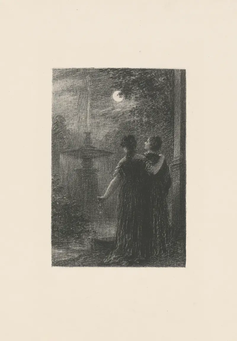 Béatrice et Bénédict. Acte Ier. Nocturne av Henri Fantin-Latour