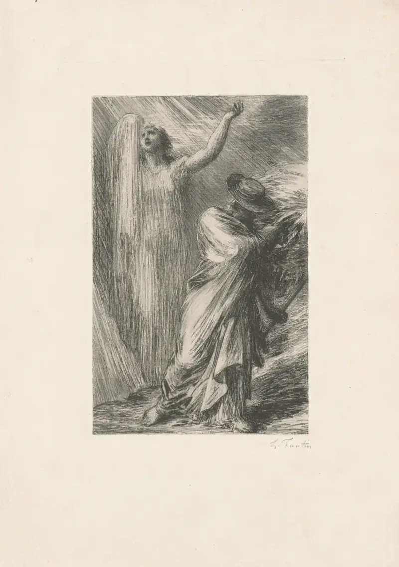 Siegfried. Dritter Aufzug. Erdas Erweckung von Henri Fantin-Latour