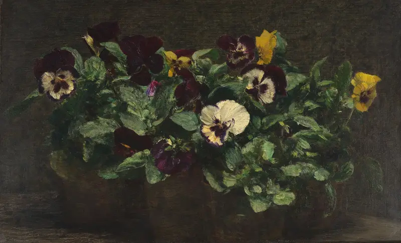 Still Life With Pansies av Henri Fantin-Latour