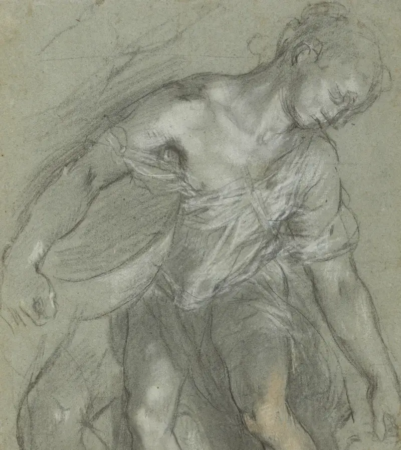 Figurstudier, 1603 – Nr. 2, Federico Barocci