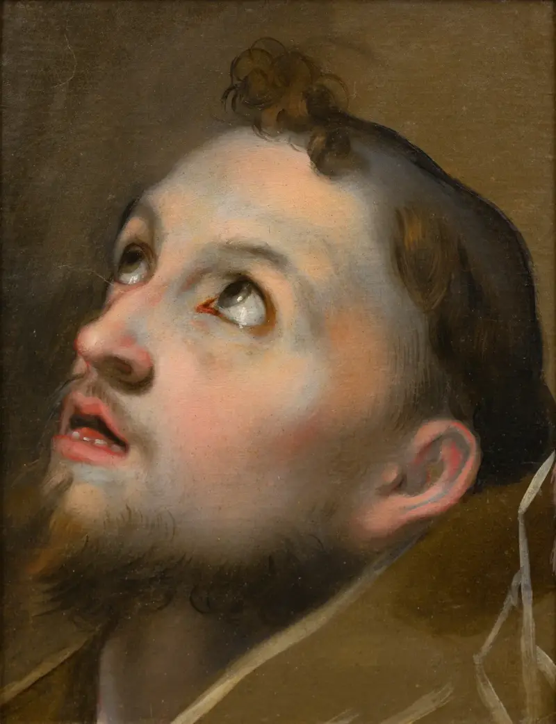Study for the Head of Saint Francis av Federico Barocci