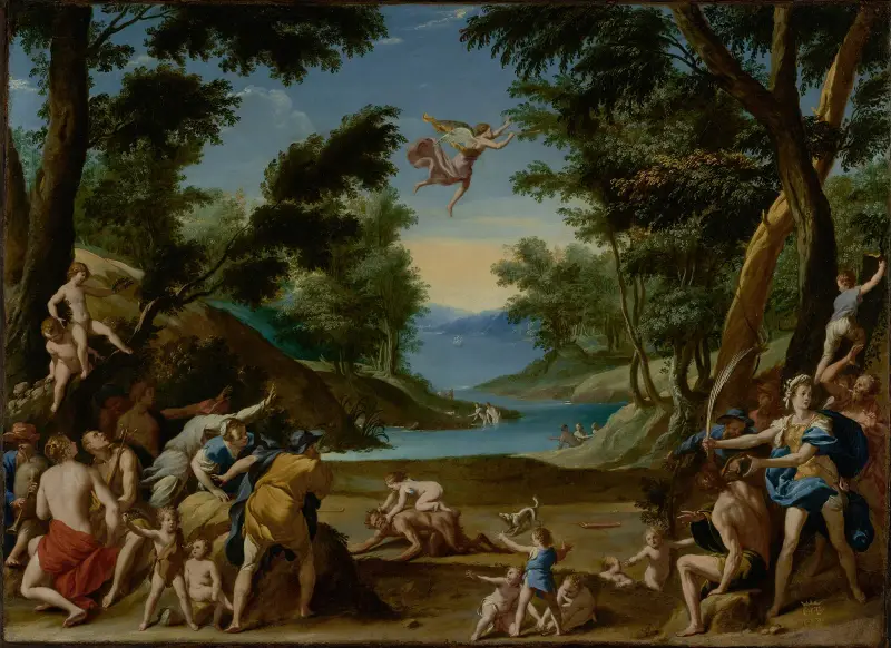 Amor und Pan von Federico Zuccaro