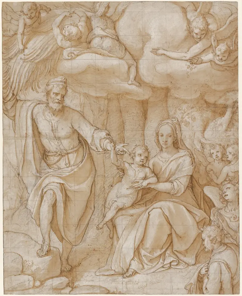 Rest on the Flight into Egypt av Federico Zuccaro
