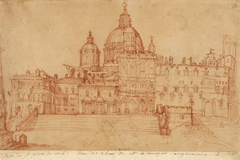 View of Saint Peter’s av Federico Zuccaro
