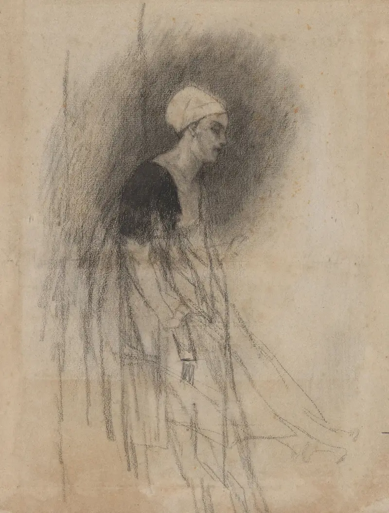 Kvinna från Bourbonnais av Félicien Rops