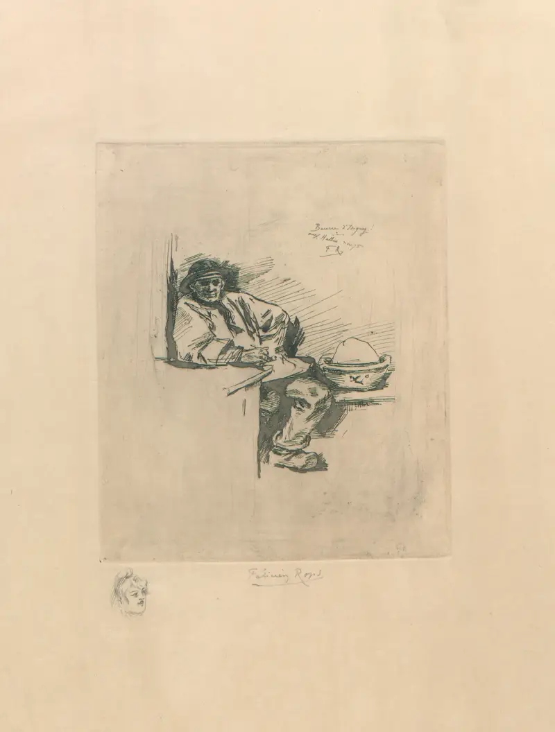 Boter in Isigny av Félicien Rops
