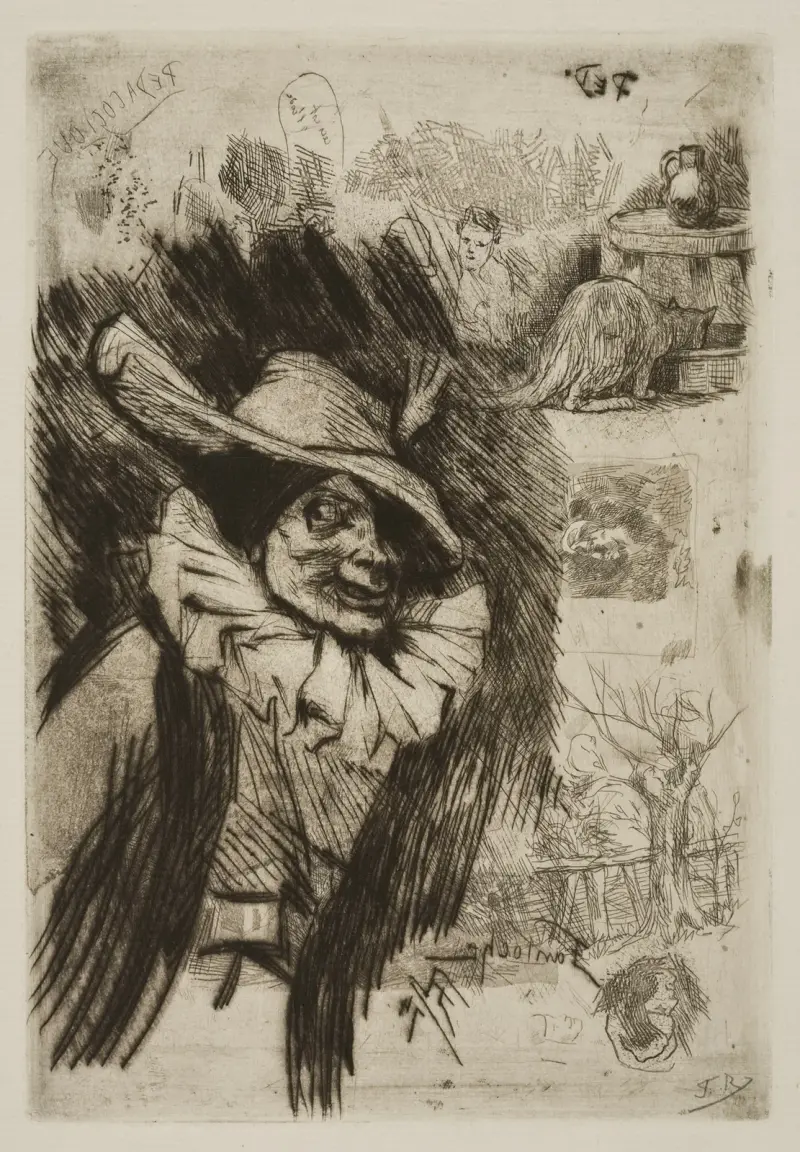 Buffoon von Félicien Rops