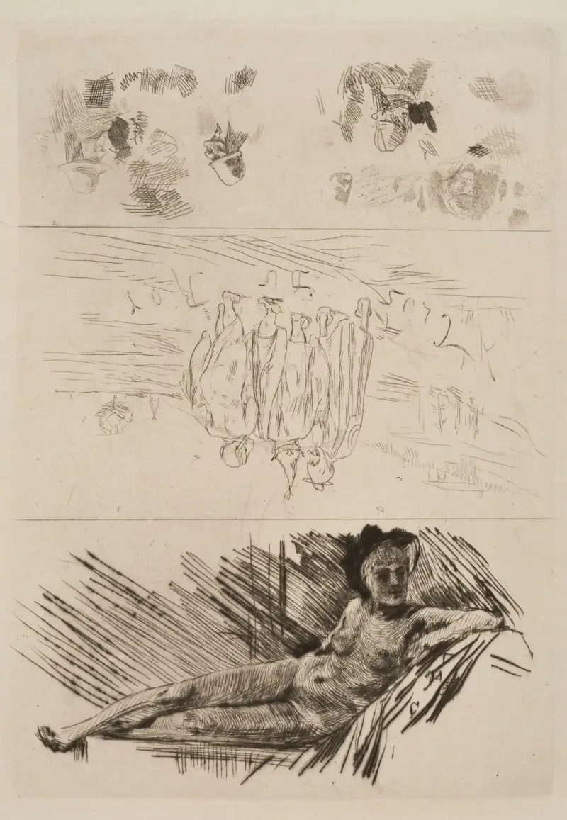 Clos du Roy and Complaisance or The Man with the Pipe av Félicien Rops