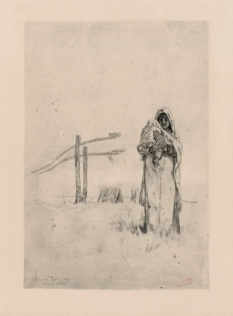 På pusztan av Félicien Rops