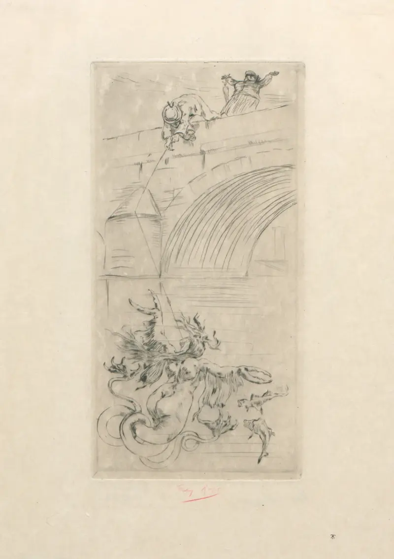 Sirenerna vid Pont Royal av Félicien Rops