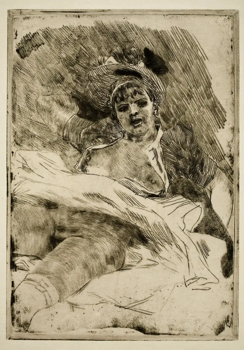 Beklagansvärd attityd av Félicien Rops