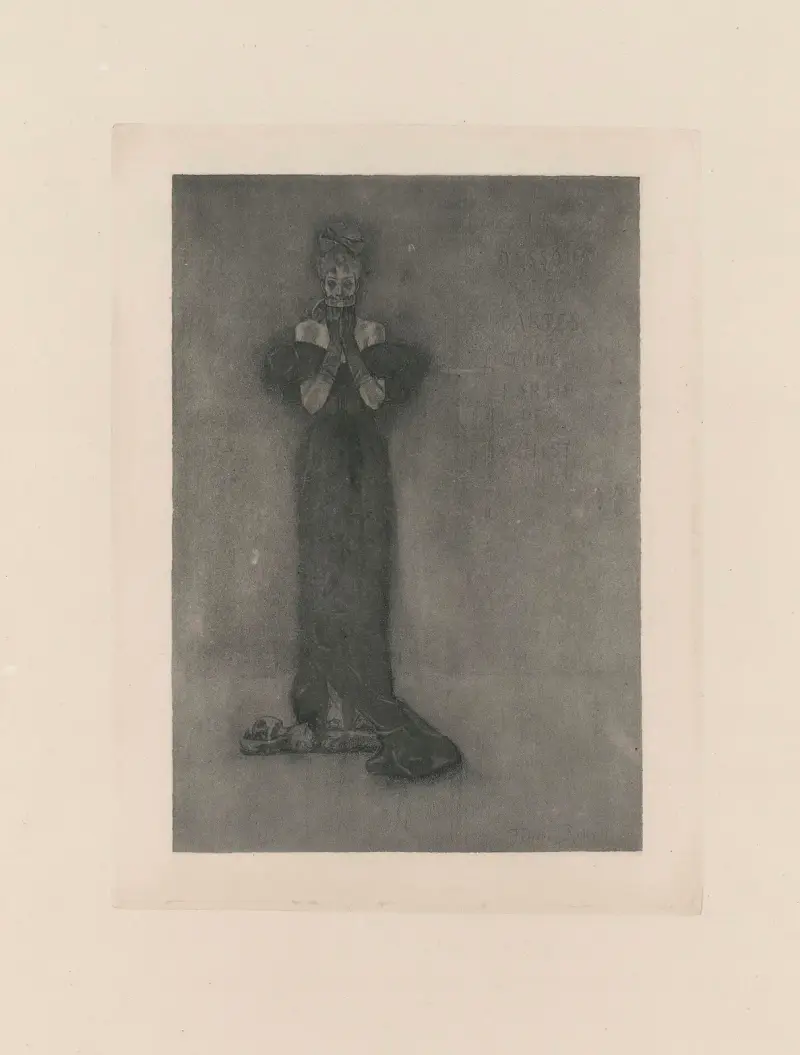 Dessous des cartes d’une partie de whist av Félicien Rops