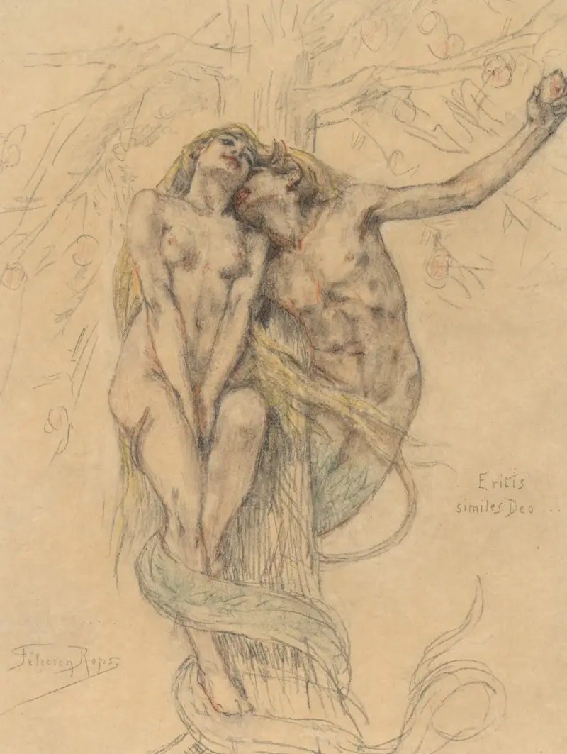 Eritis similes Deo av Félicien Rops