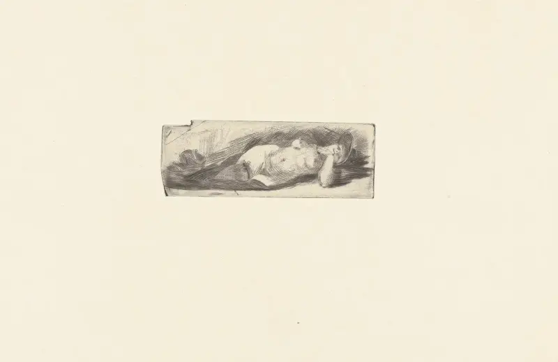 Etude de nu av Félicien Rops