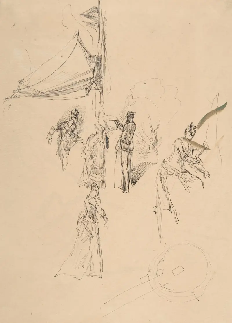 Figurstudie av Félicien Rops