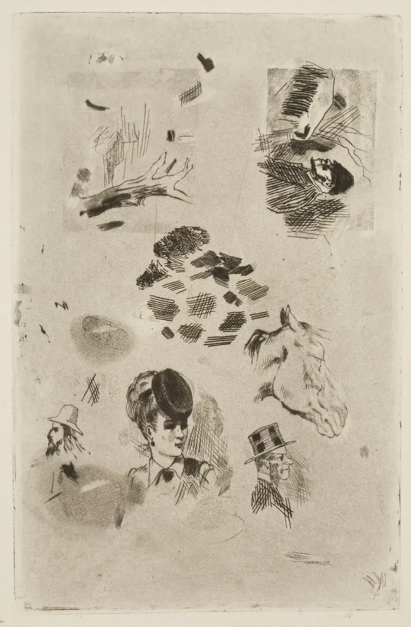 Hästhuvud av Félicien Rops