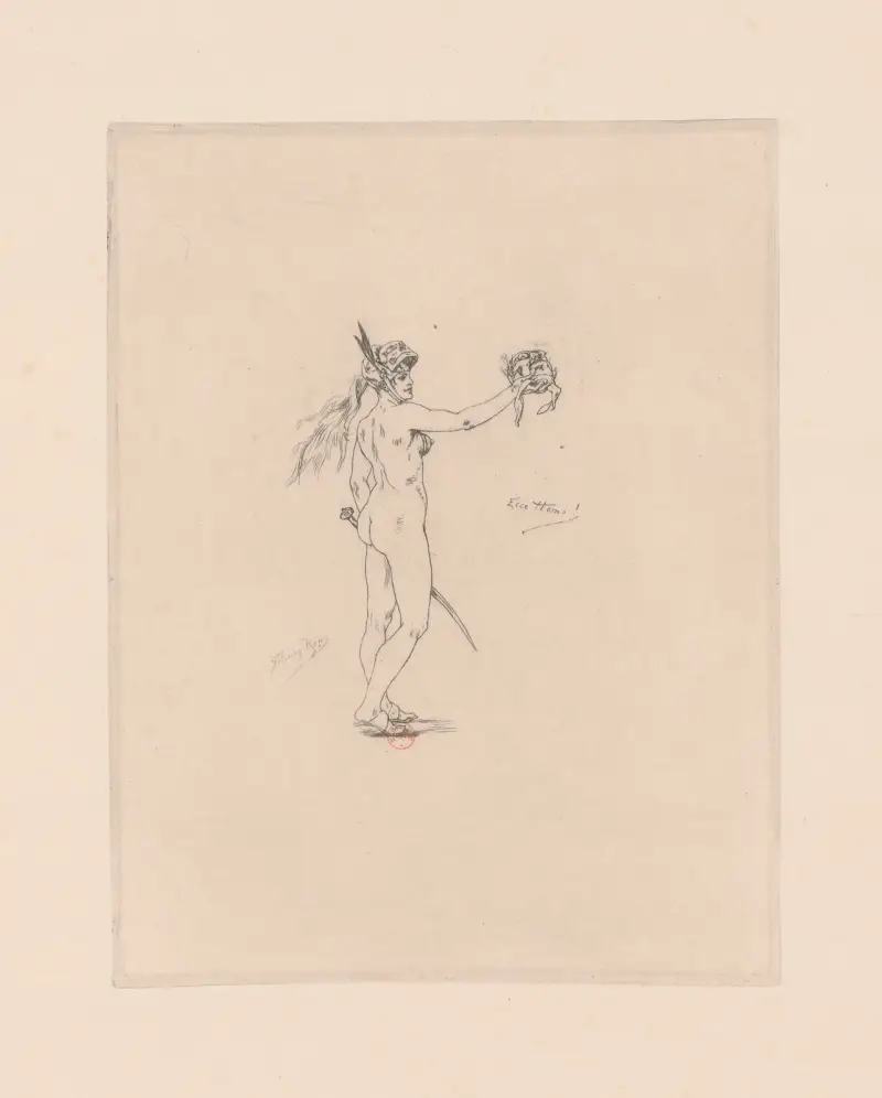 Straffets gudinna av Félicien Rops