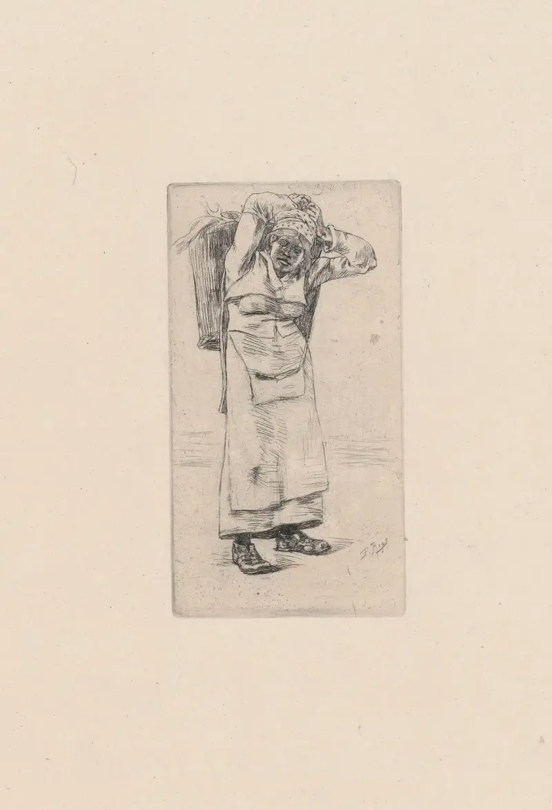 Fiskbärerskan av Félicien Rops