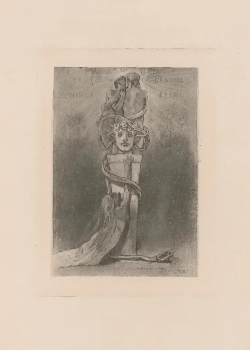 Le bonheur dans le crime, 1885 av Félicien Rops