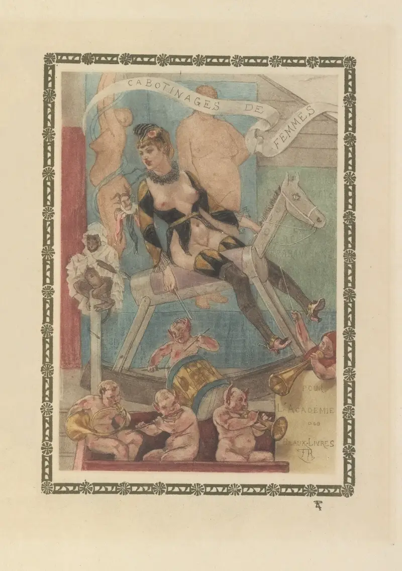 Les Cabotinages de l’Amour av Félicien Rops