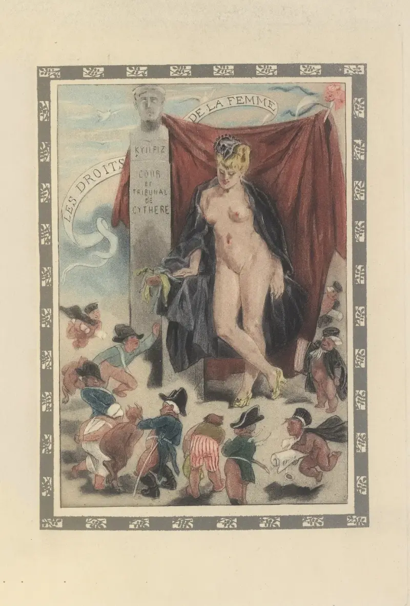 Kvinnans rättigheter av Félicien Rops