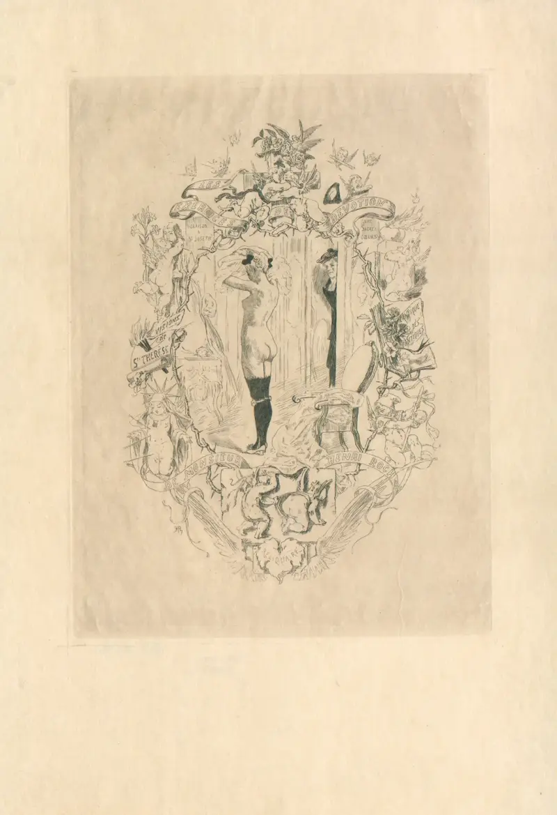Les exercices de dévotion de Monsieur Henri Roch… av Félicien Rops
