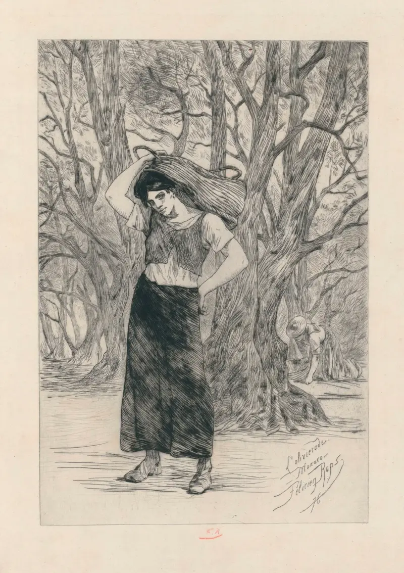 L’olivierade, Monaco av Félicien Rops