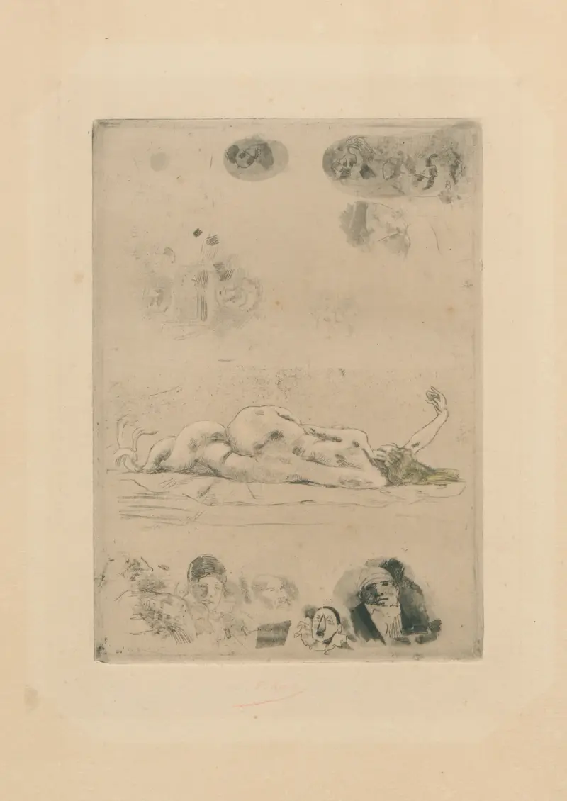 Lotusblad av Félicien Rops