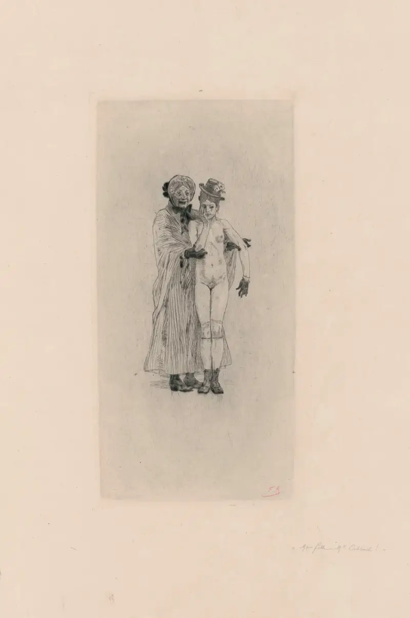 Min dotter, herr Cabanel av Félicien Rops