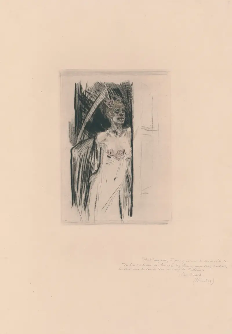 Mors syphilitica av Félicien Rops