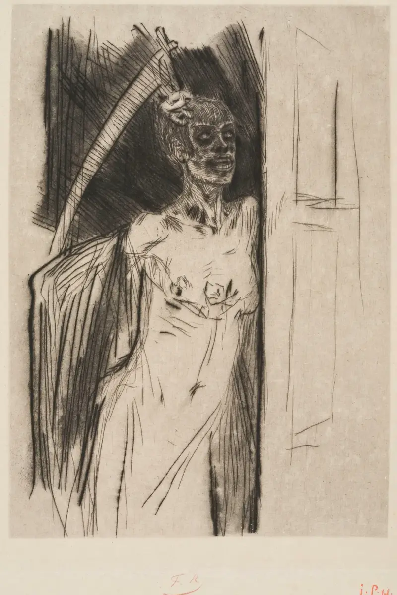 Mors syphilitica (Syfilitisk död) av Félicien Rops
