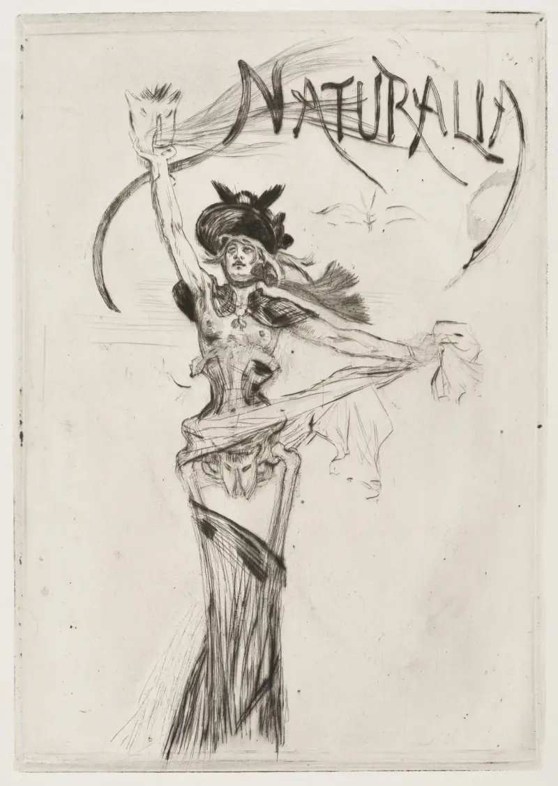 Naturalia non sunt turpia (Det naturliga är inte skamligt) av Félicien Rops