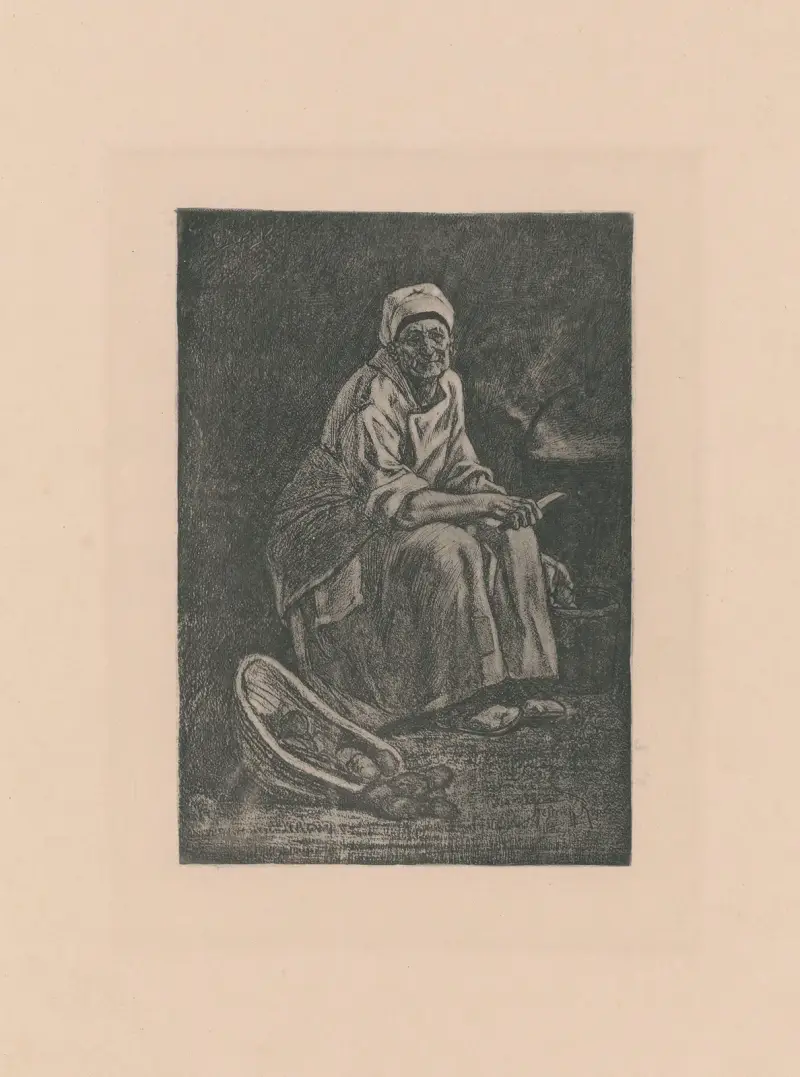 Oude Kate, II av Félicien Rops