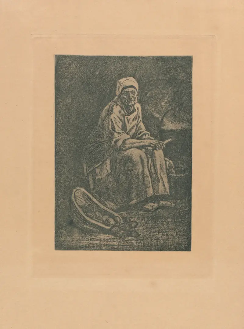 Oude Kate av Félicien Rops
