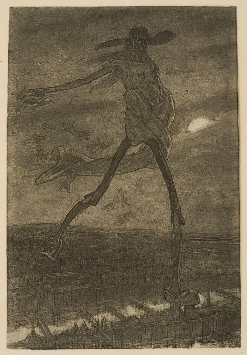 Satan sår ogräs av Félicien Rops