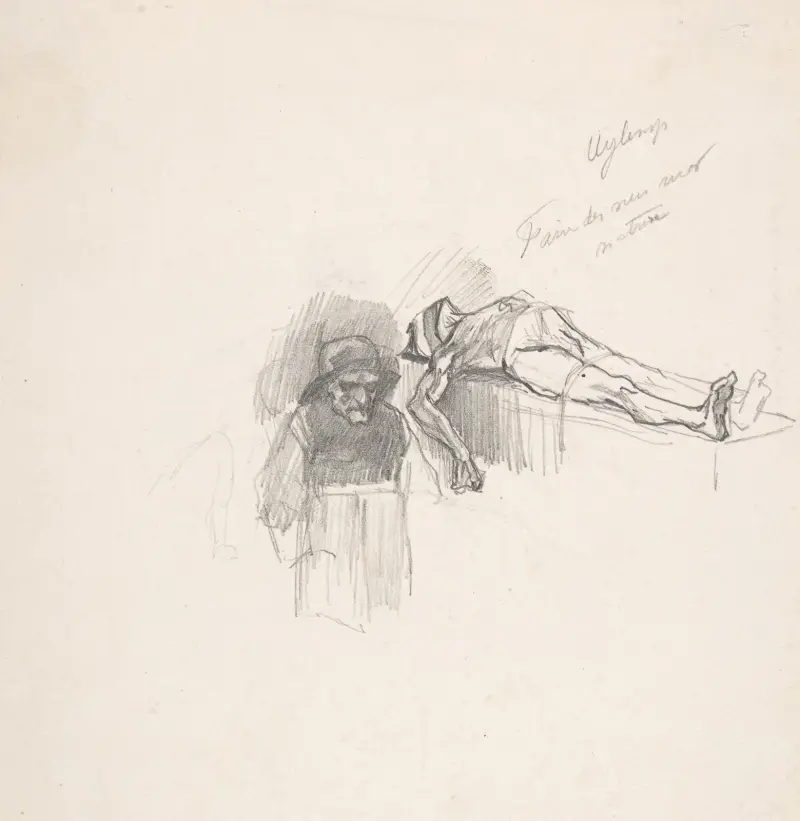 Studie för Uylenspiegel av Félicien Rops