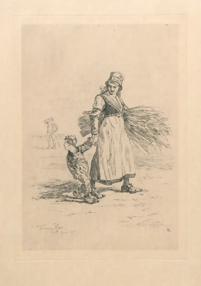 Återkomst från fältet av Félicien Rops