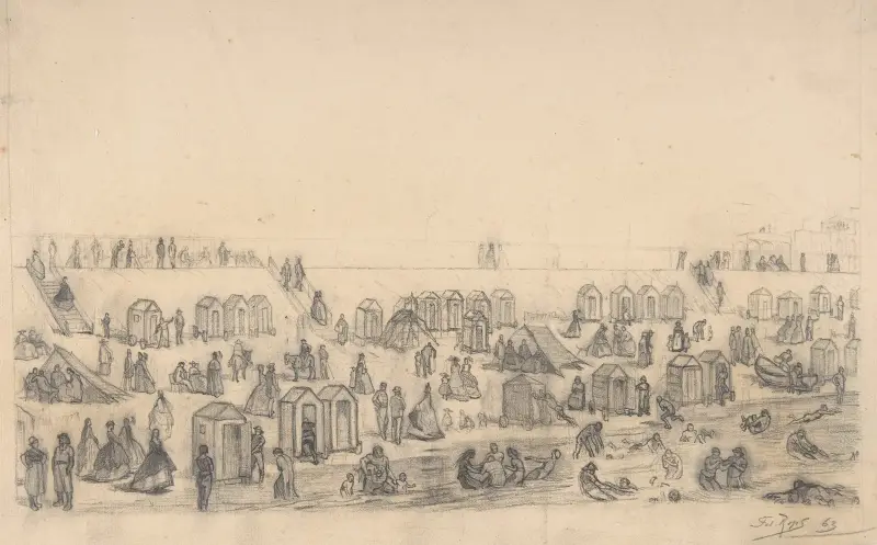 Stranden i Blankenberghe av Félicien Rops