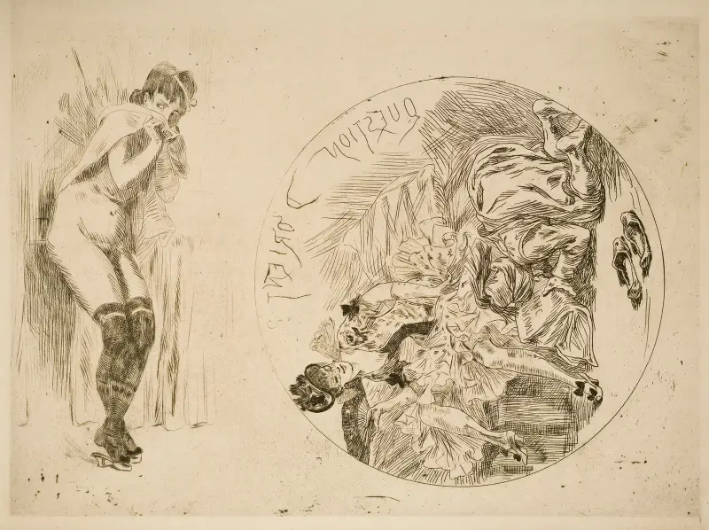The Big Oriental Issue and Fire! av Félicien Rops