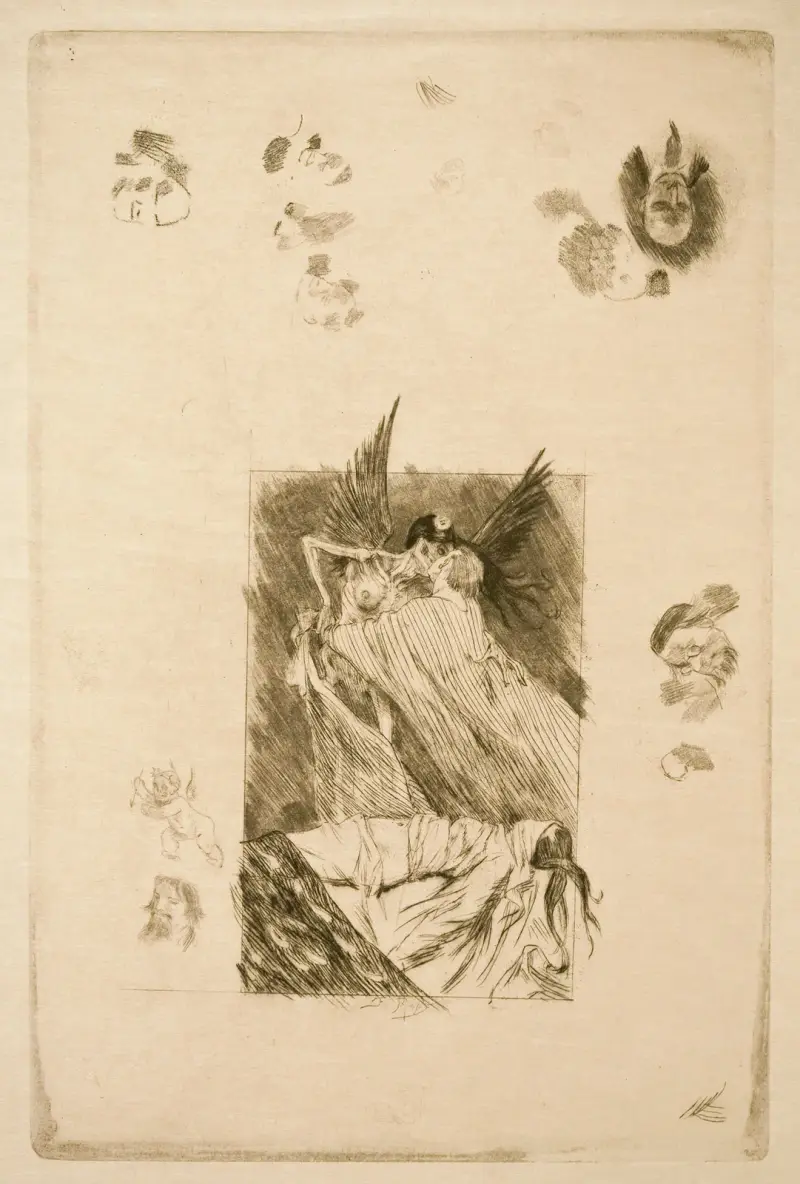 The Dead Kisses av Félicien Rops