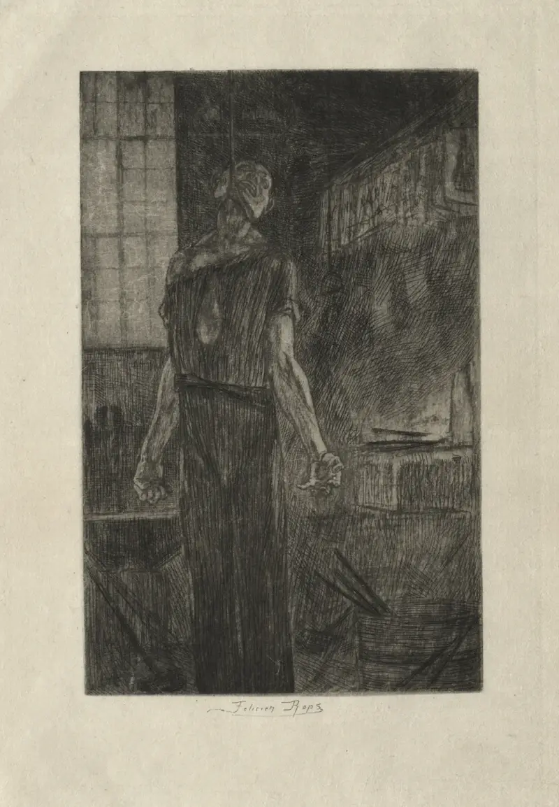 Hängningen i Levallois-Perret av Félicien Rops