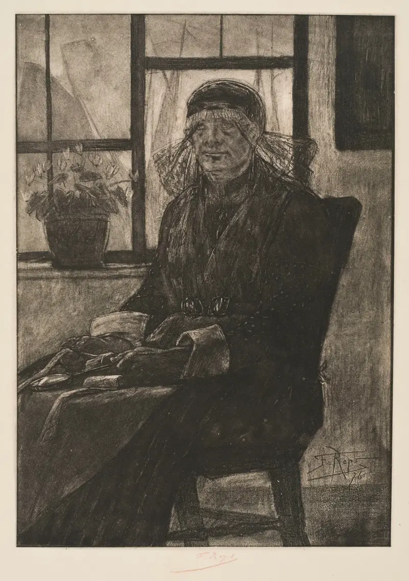 The Lace Expert von Félicien Rops