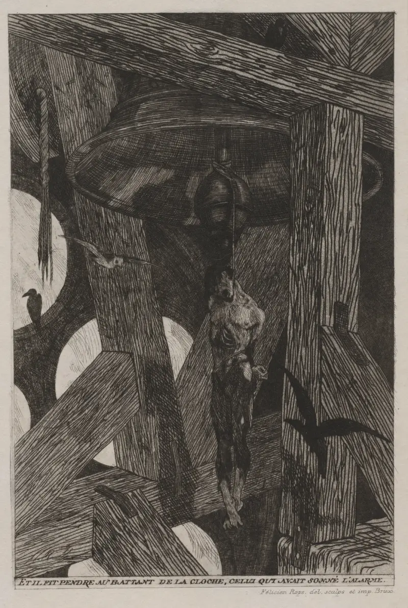 The Legend and Adventures of Ulenspiefel and Lamme Goedzak; The Hanged Man av Félicien Rops