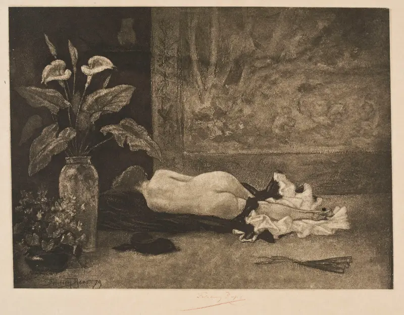 Siestan (Farniente) av Félicien Rops